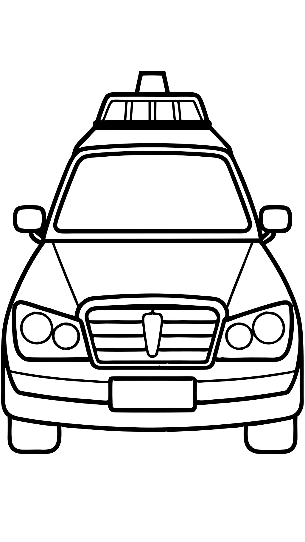 police car coloring pages